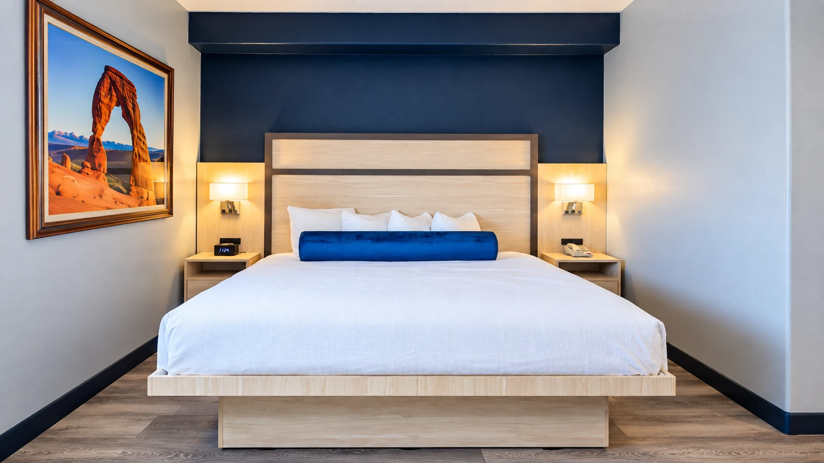 Pet-Friendly Room with a king bed and wood-style floors — Best Western Vernal Inn, Vernal Utah